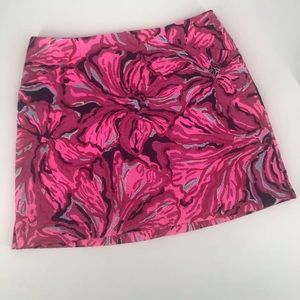 Lilly Pulitzer Marigold Skort Flirty Print Sz 0